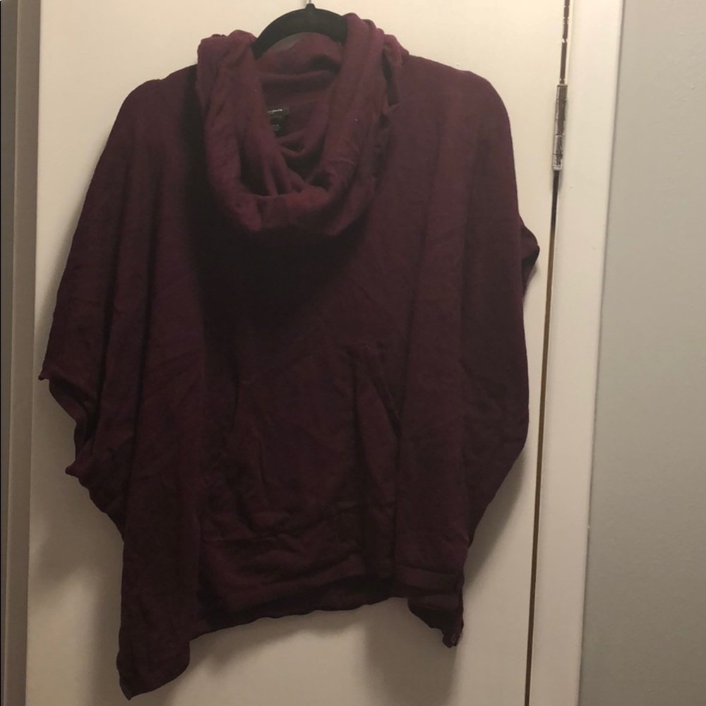 Plum poncho